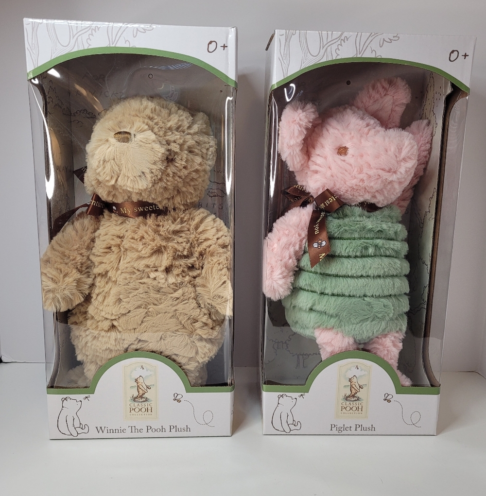 Classic Pooh Plush Set – Winnie the Pooh & Piglet